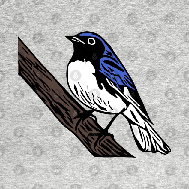 Black-Throated Blue Warbler by KayBee Gift Shop